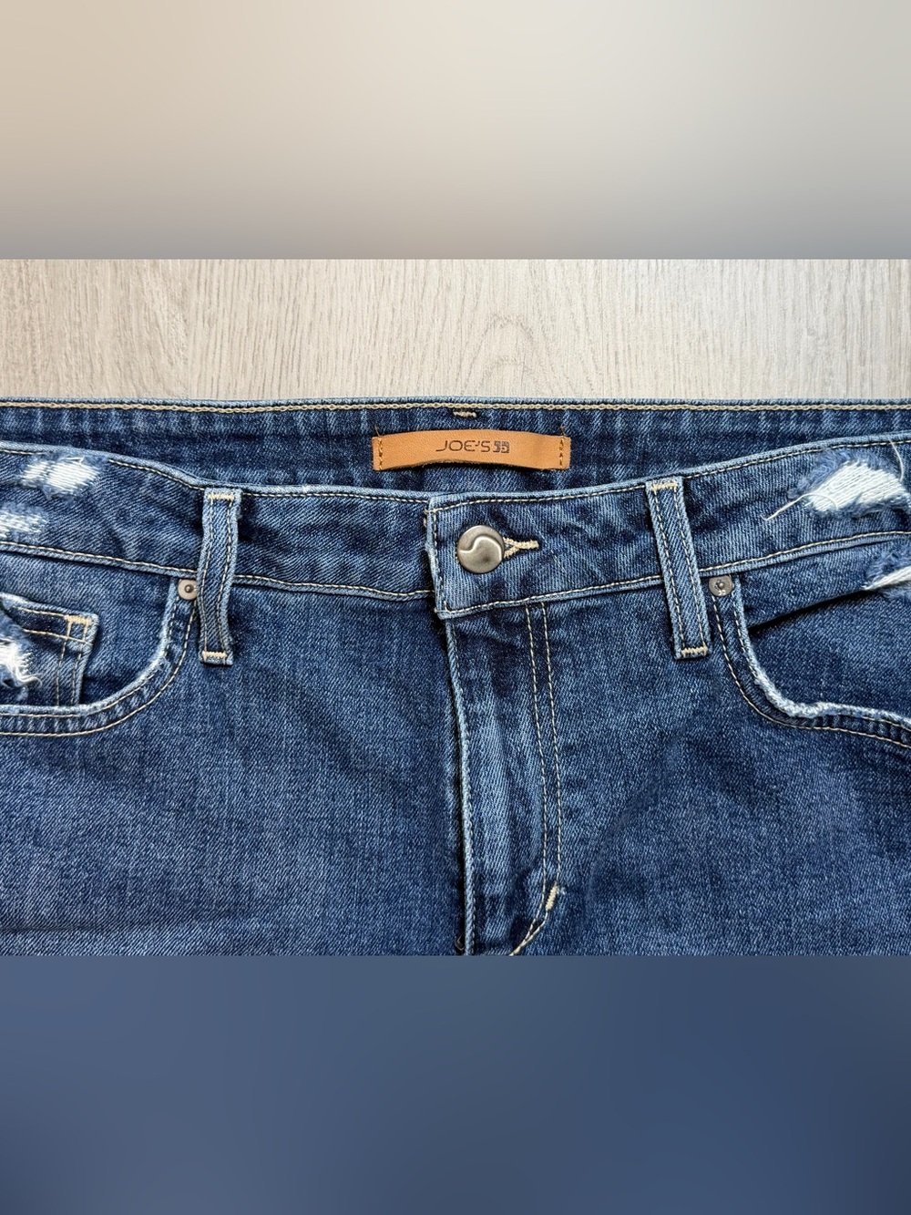 Joe’s Jeans The Ozzie 4” Distressed Frayed Cutoff Denim Shorts 29 - Picture 2 of 8